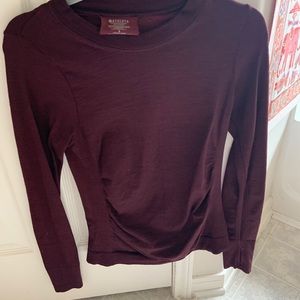 Athleta maroon Short Sleeve Tee